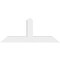 Ekena Millwork Portland Architectural Grade PVC Gable Bracket, 60"W x 25"H x 6"D x 6"F, 10/12 Pitch GBP060X25X0606POR00 - alternate 5